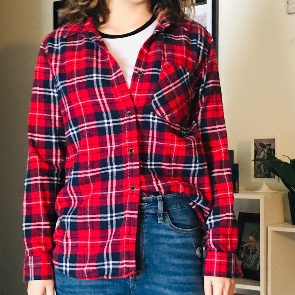 Plaid button up